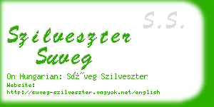 szilveszter suveg business card